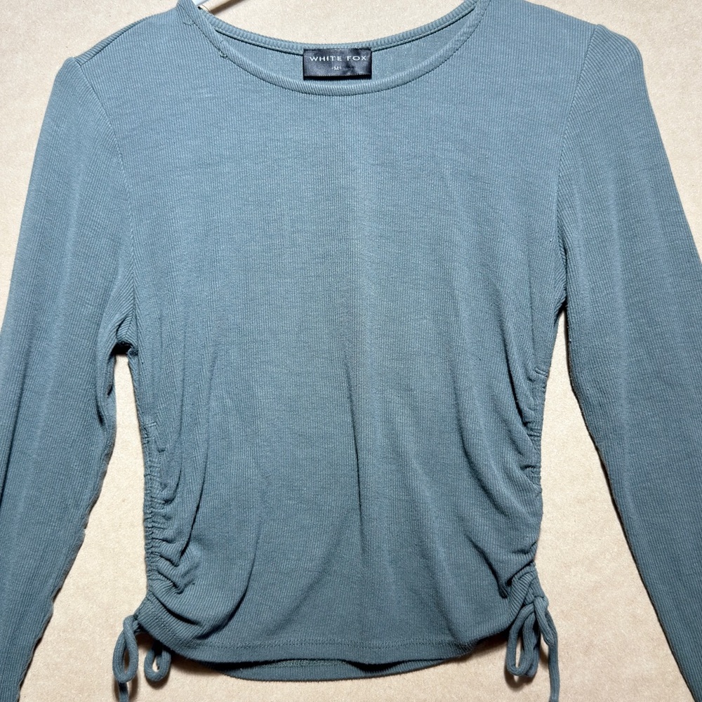 White Fox Boutique Sage Green Long Sleeve top